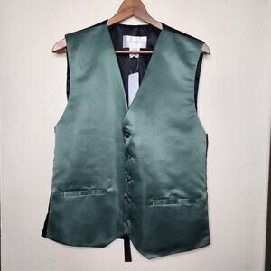 Azazie Green Formal Wedding Prom Vest Men's Size Small  NWT